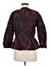 Ann Taylor 100% Polyester Print Burgundy Jacket Size 6 - photo 2