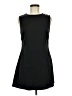 Charcoal Solid Black Casual Dress Size 8 - photo 1