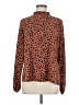 Shein 100% Polyester Polka Dots Brown Long Sleeve Blouse Size 8 - 10 - photo 1