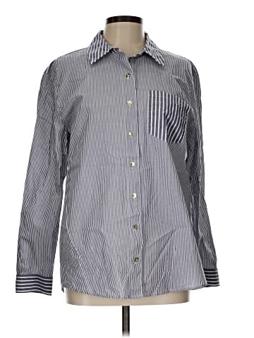 Jones New York Signature Long Sleeve Button-Down Shirt (view 1)