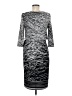 Alexa B Graphic Silver Cocktail Dress Size 8 - photo 2