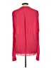 Elie Tahari 100% Silk Red Pink Long Sleeve Silk Top Size L - photo 2
