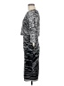 Alexa B Graphic Silver Cocktail Dress Size 8 - photo 5