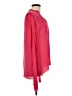 Elie Tahari 100% Silk Red Pink Long Sleeve Silk Top Size L - photo 4