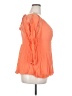 Torrid 100% Rayon Orange 3/4 Sleeve Blouse Size 2X Plus (2) - photo 4