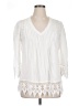 Solitaire 100% Rayon Ivory 3/4 Sleeve Blouse Size XL - photo 1