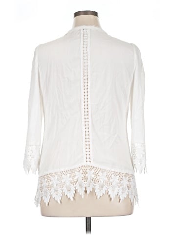 Solitaire 3/4 Sleeve Blouse (view 2)