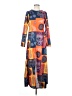 Unbranded 100% Polyester Orange Casual Dress Size S - photo 1
