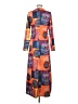Unbranded 100% Polyester Orange Casual Dress Size S - photo 2