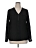 My Michelle Black Long Sleeve Blouse Size XL - photo 1