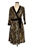 AA Studio AA Print Brown Casual Dress Size 10 - photo 1
