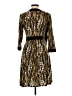 AA Studio AA Print Brown Casual Dress Size 10 - photo 2