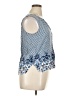 Max Studio 100% Rayon Blue Sleeveless Blouse Size XL - photo 4