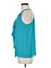 Vince Camuto 100% Polyester Teal Sleeveless Blouse Size M (petite) - photo 5