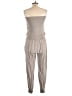 BOLUFE Solid Gray Jumpsuit Size M (estimated) - photo 2