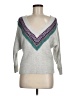 American Eagle Outfitters Chevron-herringbone Gray Pullover Sweater Size M - photo 1