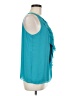 Vince Camuto 100% Polyester Teal Sleeveless Blouse Size M (petite) - photo 4
