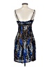 Scala 100% Silk Stars Blue Cocktail Dress Size 2 - photo 2