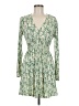 MNG 100% Polyester Paisley Green Casual Dress Size 6 - photo 1