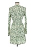 MNG 100% Polyester Paisley Green Casual Dress Size 6 - photo 2