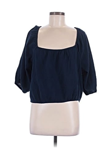 Self Contrast 3/4 Sleeve T-Shirt (view 1)