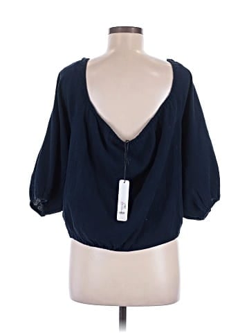 Self Contrast 3/4 Sleeve T-Shirt (view 2)