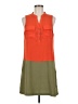 Tinley Road 100% Polyester Color Block Orange Casual Dress Size M - photo 1