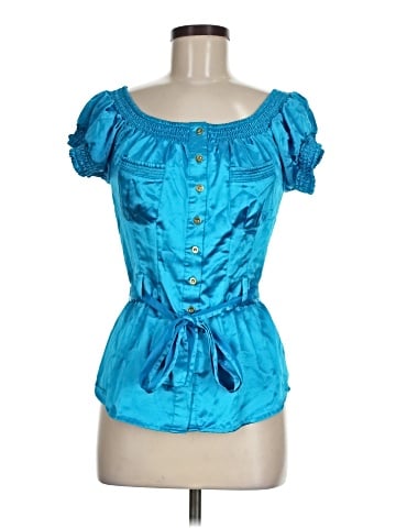 Charlotte Russe Short Sleeve Blouse (view 1)