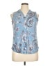 Amana Blue Sleeveless Blouse Size XL - photo 1