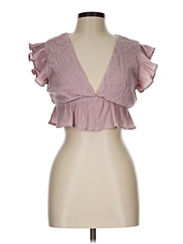 Blue Blush Sleeveless Blouse (view 1)