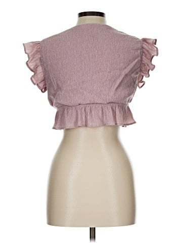 Blue Blush Sleeveless Blouse (view 2)