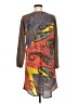 uncle frank 100% Polyester Paisley Brown Casual Dress Size M - photo 2