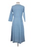 Norm Thompson Argyle Blue Casual Dress Size S - photo 2