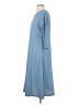 Norm Thompson Argyle Blue Casual Dress Size S - photo 5
