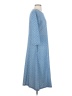 Norm Thompson Argyle Blue Casual Dress Size S - photo 4