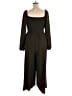 Dokotoo 100% Polyester Solid Brown Green Jumpsuit Size XXL - photo 2