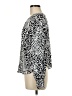 Ann Taylor LOFT Animal Print Silver Long Sleeve Blouse Size M - photo 5