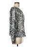Ann Taylor LOFT Animal Print Silver Long Sleeve Blouse Size M - photo 4