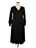 ELOQUII Solid Black Casual Dress Size 18 - photo 1