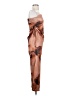 Unbranded Tie-dye Brown Cocktail Dress Size S - photo 4