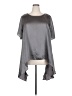 Jennifer Lopez 100% Polyester Gray Short Sleeve Blouse Size 2X - photo 1