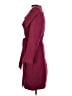 Monsoon 100% Wool Burgundy Wool Coat Size 6 - photo 5