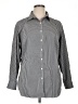 Lands' End Houndstooth Gray Long Sleeve Button-Down Shirt Size 16 - photo 1