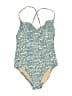 J.Crew Print Blue One Piece Swimsuit Size 2 - photo 1