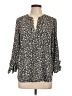 MICHAEL Michael Kors 100% Polyester Black 3/4 Sleeve Blouse Size L - photo 1