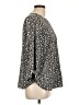 MICHAEL Michael Kors 100% Polyester Black 3/4 Sleeve Blouse Size L - photo 4