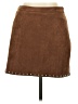 Moon River Solid Brown Casual Skirt Size L - photo 1