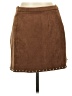 Moon River Solid Brown Casual Skirt Size L - photo 2