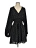 Assorted Brands 100% Polyester Stars Black Casual Dress Size S - photo 1