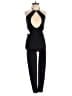 Oh Polly Solid Black Jumpsuit Size 0 - photo 1